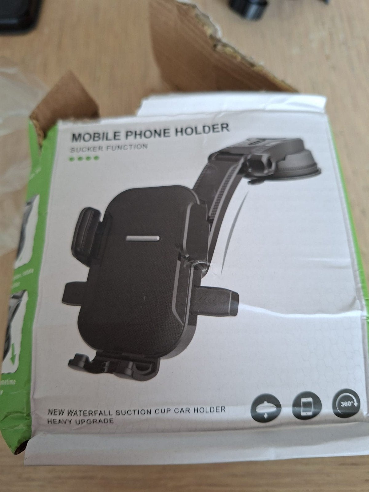 Mobiele telefoonhouder voor in de auto met zuignap, Telecommunicatie, Telefoonhouders, Ophalen of Verzenden, Nieuw, Auto