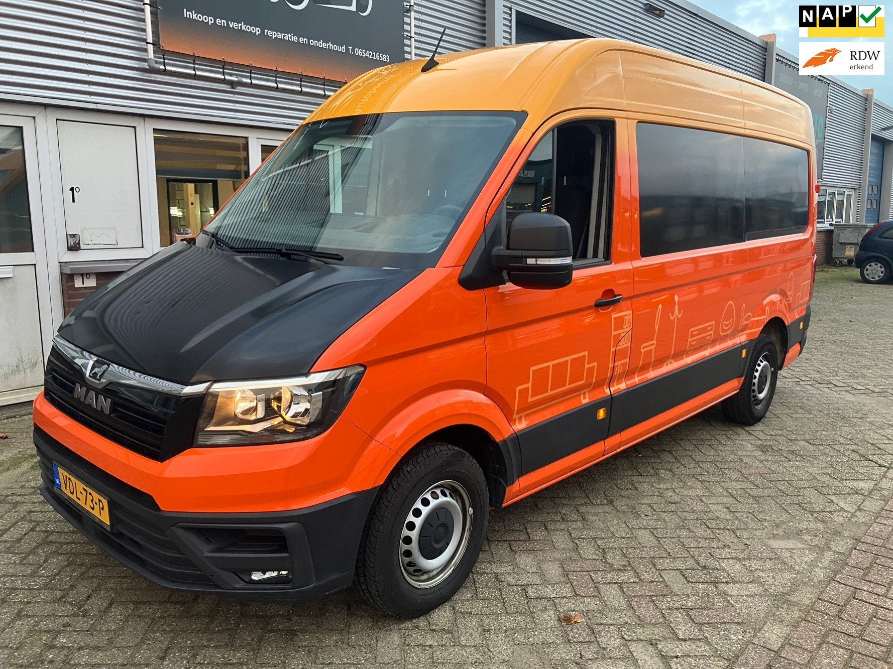 MAN TGE 35 2.0 TDI Crafter Camper, Auto's, Dealer onderhouden, Stof, Gebruikt, 4 cilinders