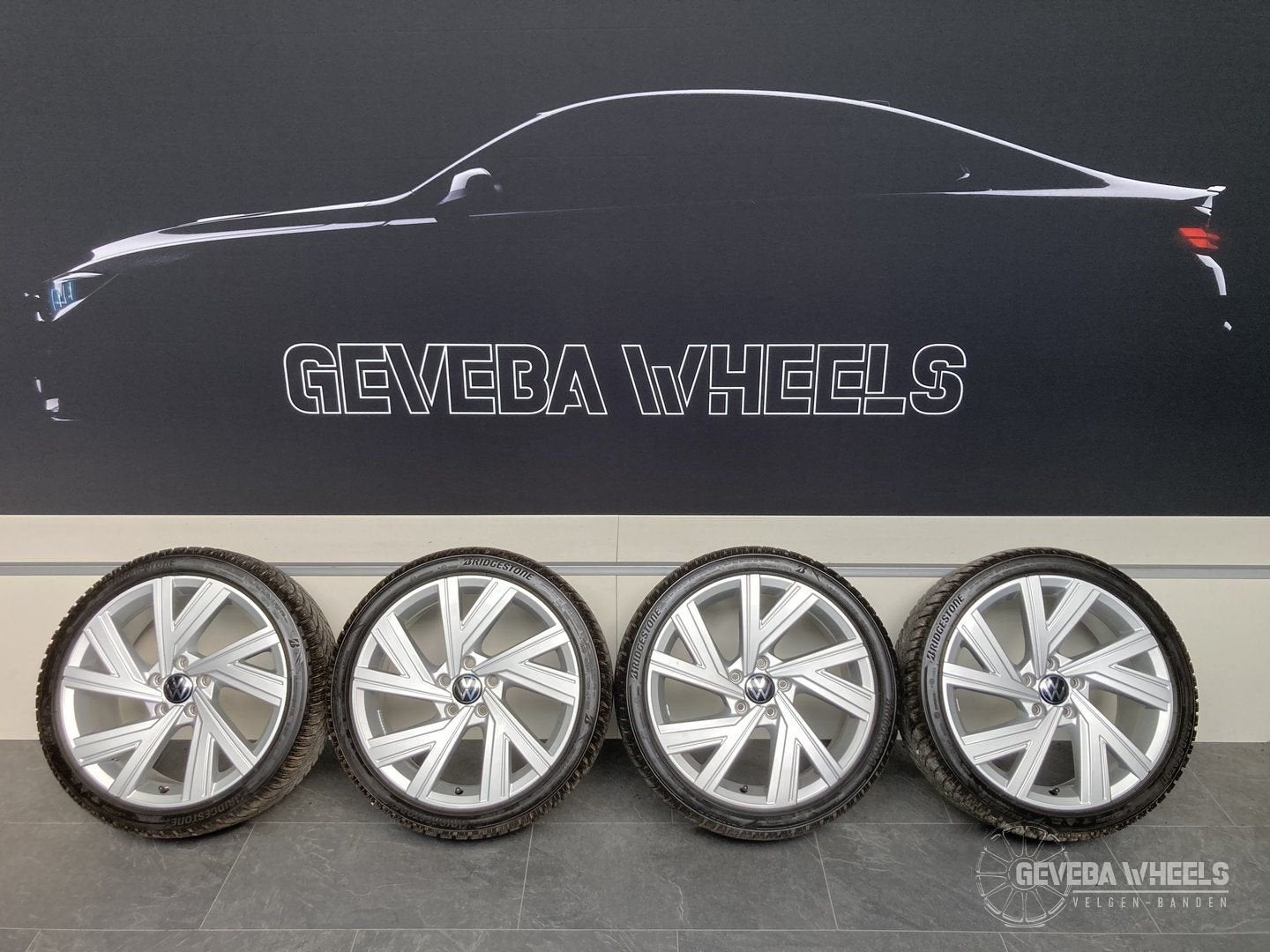 18” orig Volkswagen Golf 5 6 7 8 Bergamo velgen winterbanden, 18 inch, Gebruikt, -, -
