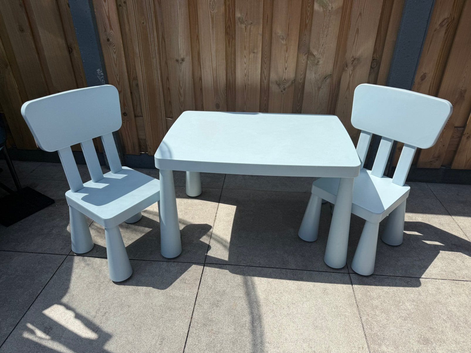 Ikea Mammut tafel met 2 stoelen, Ophalen, Gebruikt, Tafel(s) en Stoel(en)