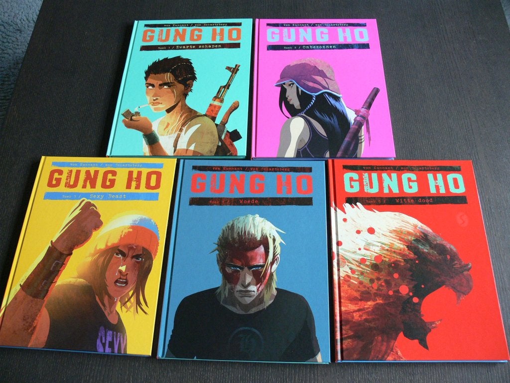 Gung Ho - deel 1 t/m 5, Boeken, Complete serie of reeks, Verzenden, Zo goed als nieuw