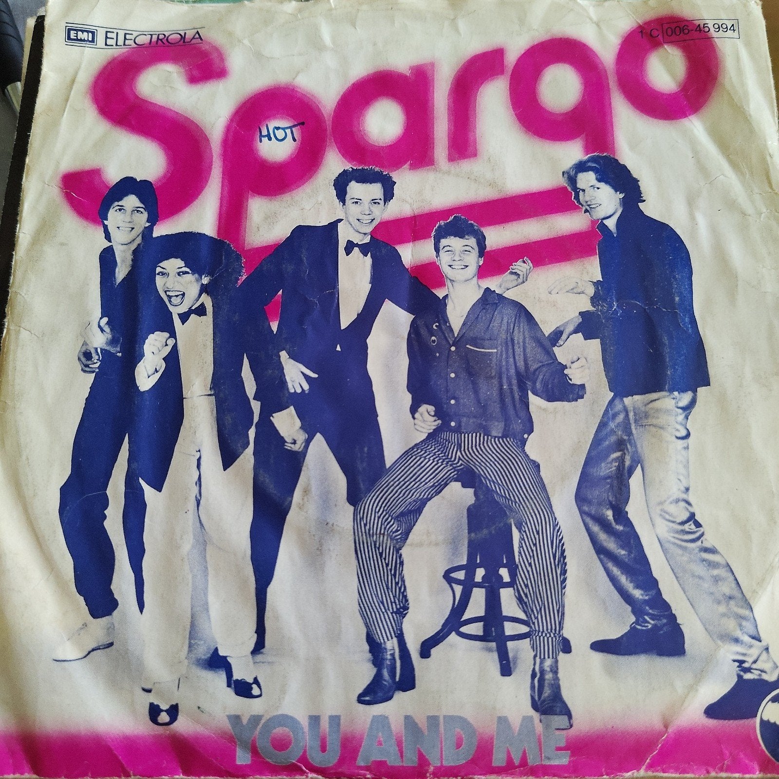 Spargo - Hot (You And Me) Vinyl Single EMI Electrola, Gebruikt, 7 inch, Ophalen of Verzenden, Pop