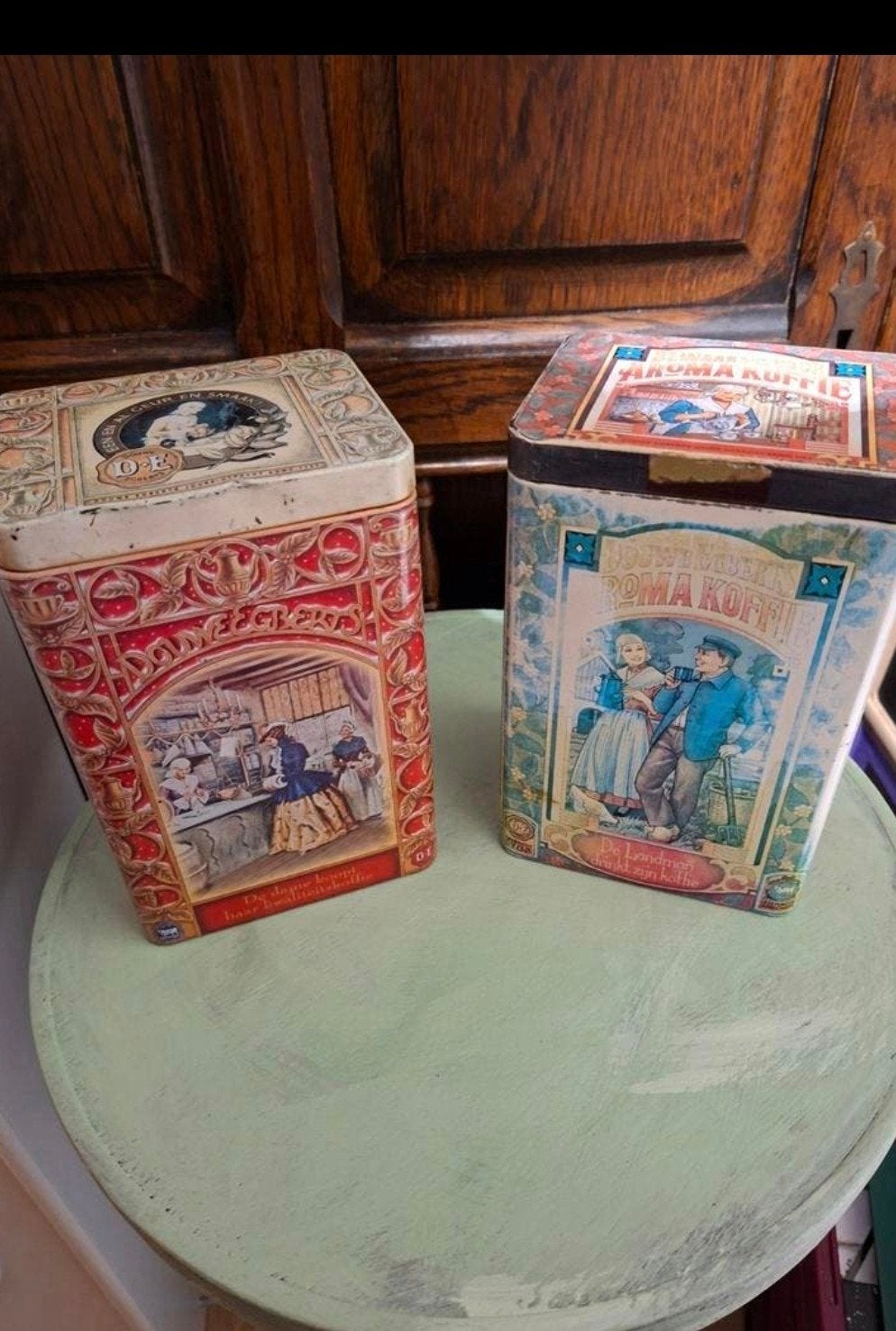 Vintage Douwe Egberts blikken., Verzamelen, Blikken, Ophalen of Verzenden, Koffie, Douwe Egberts