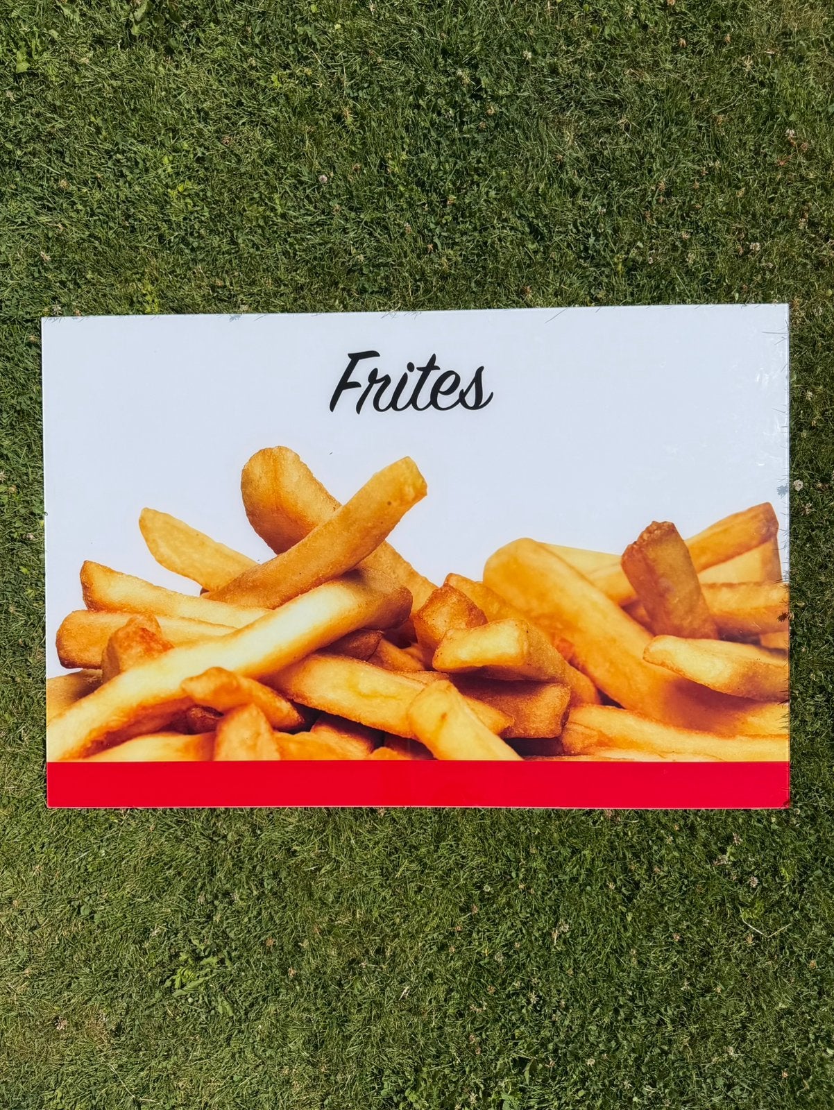 Origineel FEBO “frites” reclamebord - bieden toegestaan, Eén persoon, Overige soorten, Overige typen