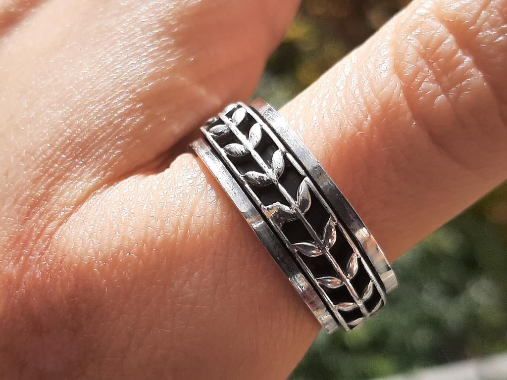 Vanoli - 925 zilver unisex duim draai ring maat 20, Sieraden, Tassen en Uiterlijk, Ringen, Vanoli, 19 tot 20, Amsterdam, Nieuw