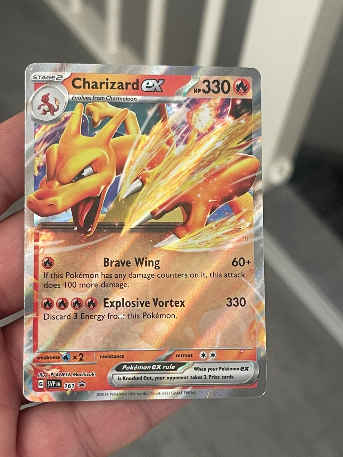 Charizard ex zeldzaam, Ophalen of Verzenden, Zo goed als nieuw