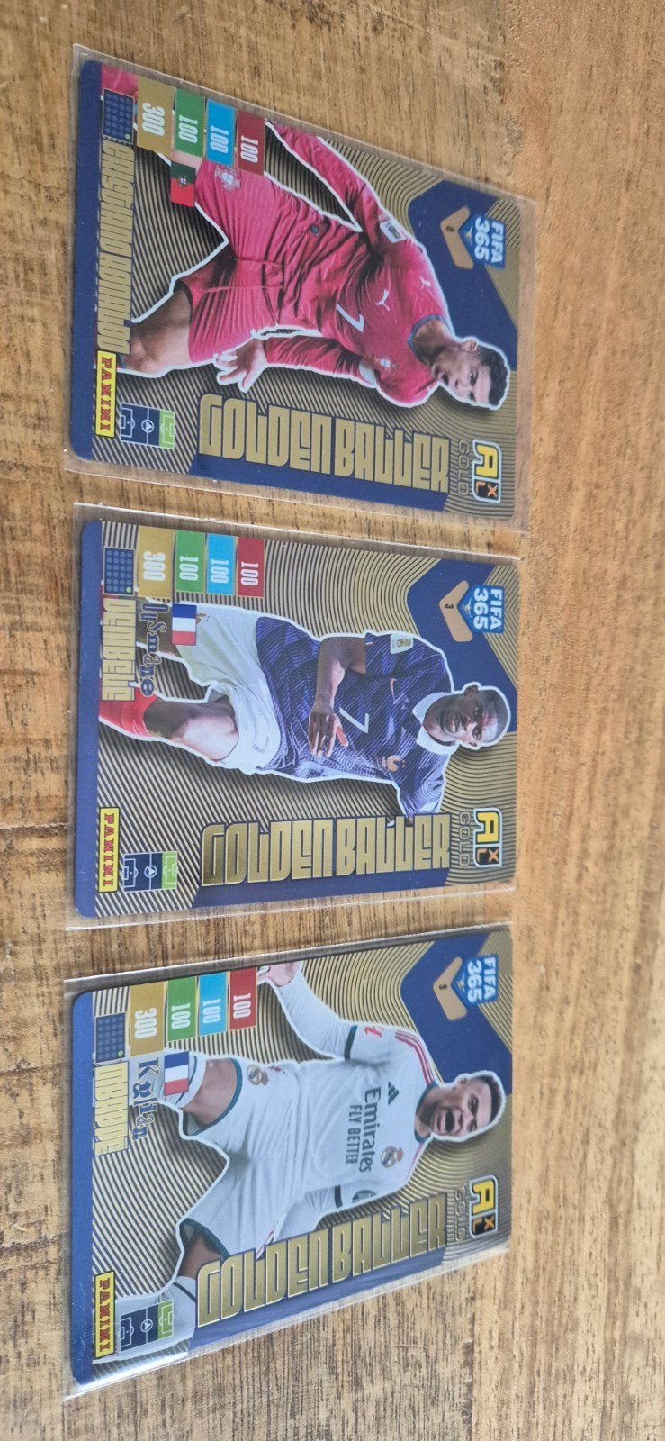 Panini Adrenalyn XL FIFA 365 2027  - Golden Ballers 3,8,9, Ophalen of Verzenden, Nieuw, Plaatje