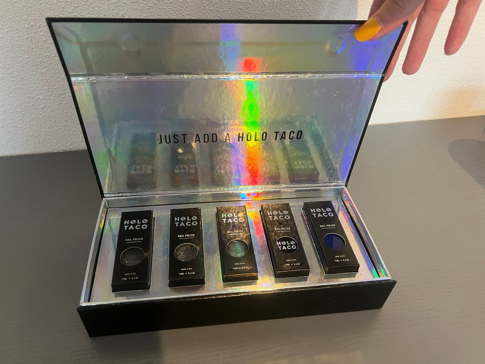 Holo Taco OG Launch box, compleet met alle nagellak, Ophalen of Verzenden, Zo goed als nieuw, Handen en Nagels