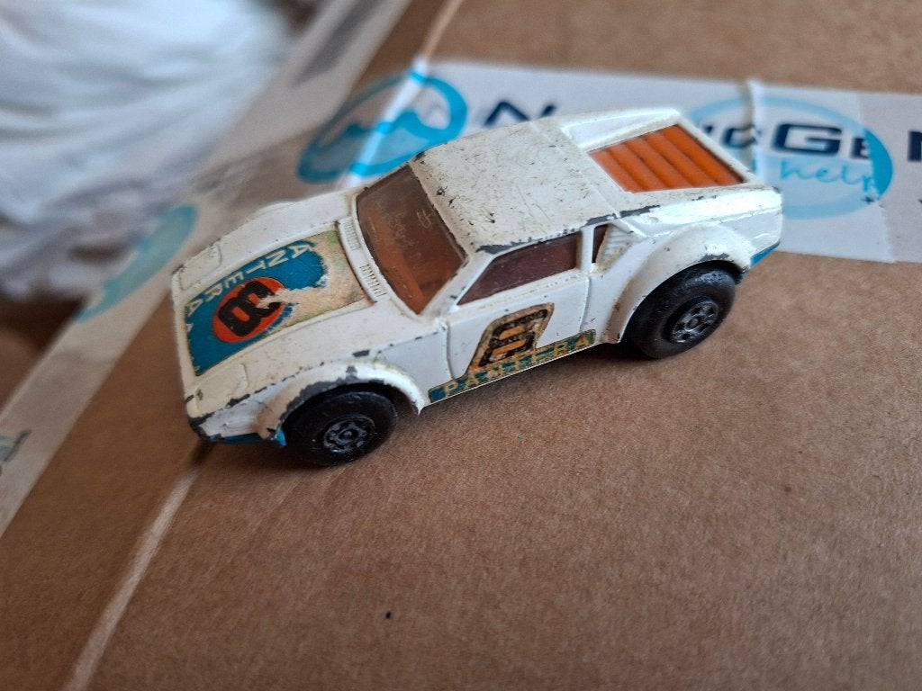 Matchbox Superfast No. 8 de Tomaso Pantera, Ophalen of Verzenden, Gebruikt, Auto
