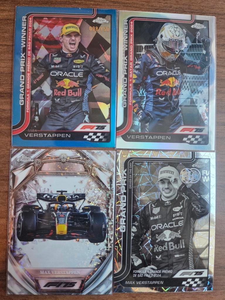 Max Verstappen Lot, /150, Refractor & 75th Anniversary f1, Verzamelen, Ophalen of Verzenden