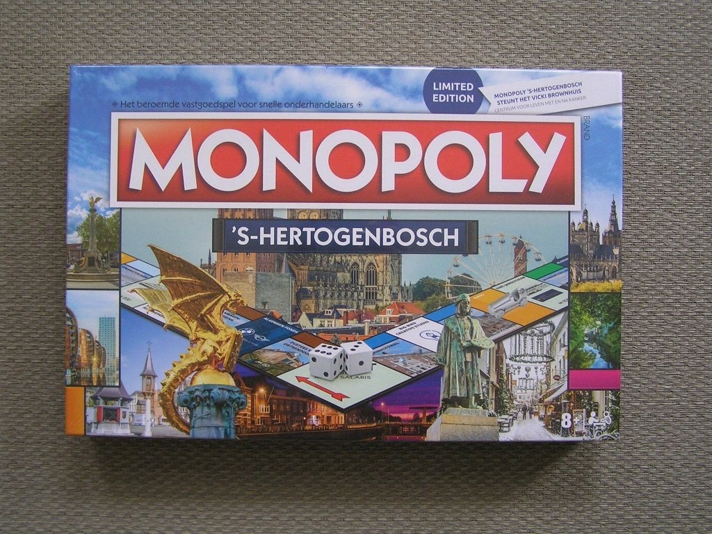 Monopolyspel 's-Hertogenbosch * Limited Edition., Een of twee spelers, Ophalen of Verzenden, Nieuw, Hasbro
