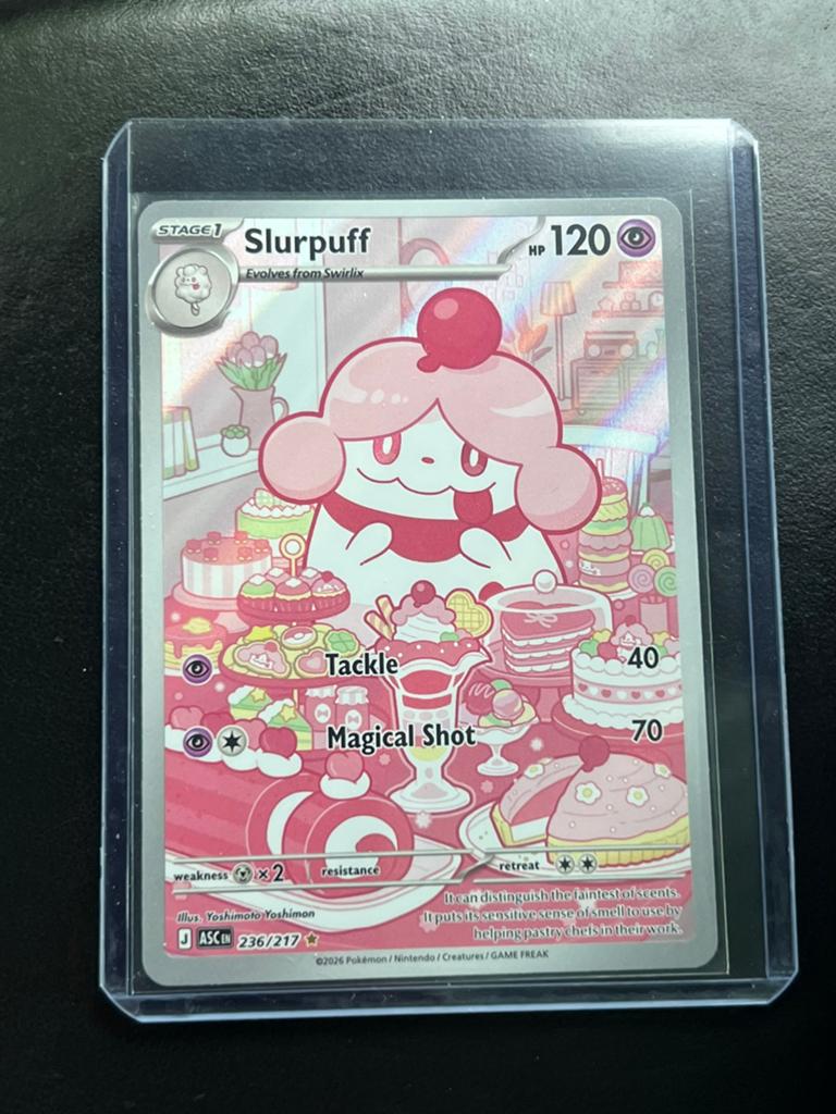 Slurpuff 236/217 Pokémon Kaart - Full Art, Ophalen of Verzenden, Zo goed als nieuw, Losse kaart