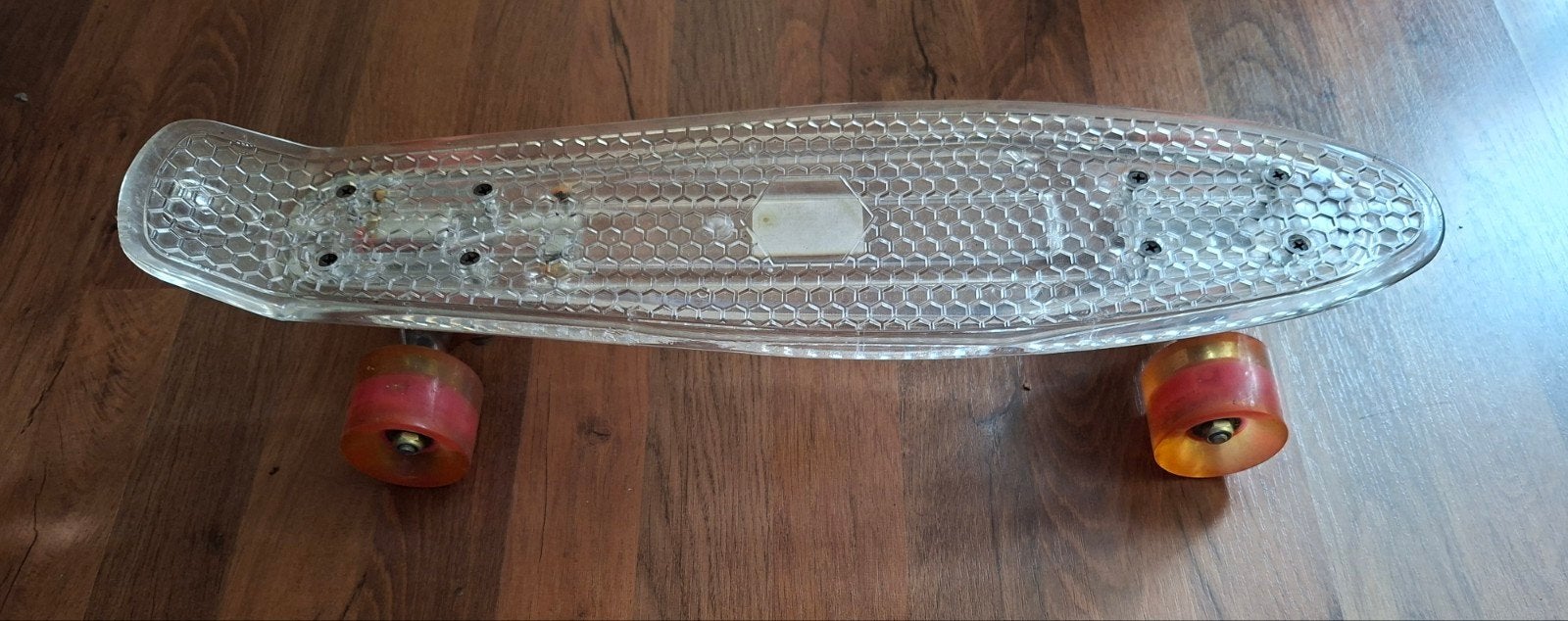 Transparant Skateboard met Lichtgevende Wieltjes, Ophalen, Gebruikt, Skateboard