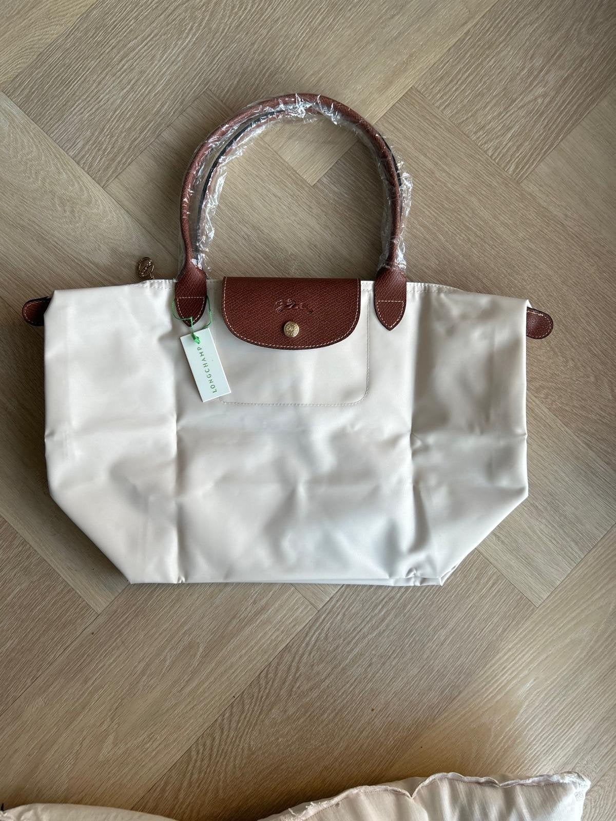 Longchamp Le Pliage Shopper Maat L - Nieuw met label, Ophalen of Verzenden, Nieuw, Beige, Shopper