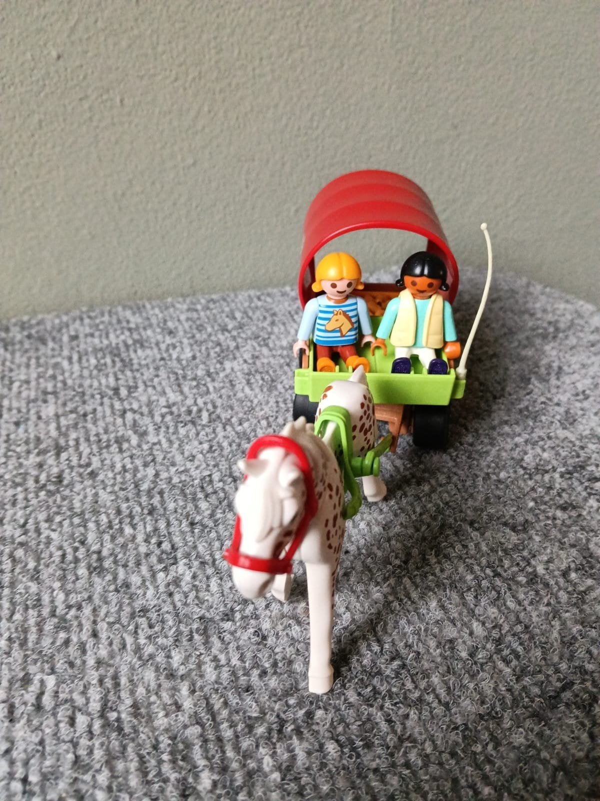 Playmobil kinder huifkar met paard en twee kindjes, Kinderen en Baby's, Complete set, Voertuig, Brandstätterstr. 2-10, 90513 Zirndorf, Duitsland