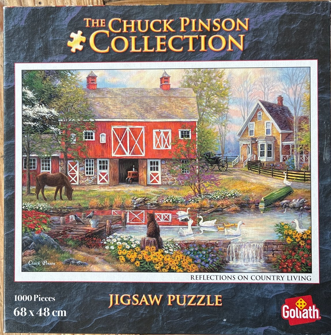 Chuck Pinson Jigsaw Puzzel 1000, Ophalen, 500 t/m 1500 stukjes, Gebruikt, Legpuzzel