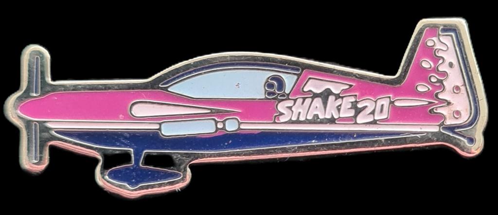 Shake 20 vliegtuig pin, Verzenden, Nieuw, Patch, Badge of Embleem