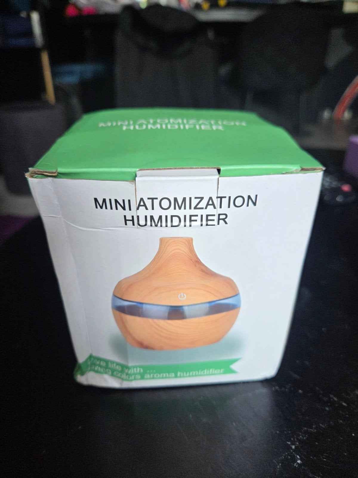 Mini Atomization Luchtbevochtiger diffuser - Houtnerf Design, Ophalen