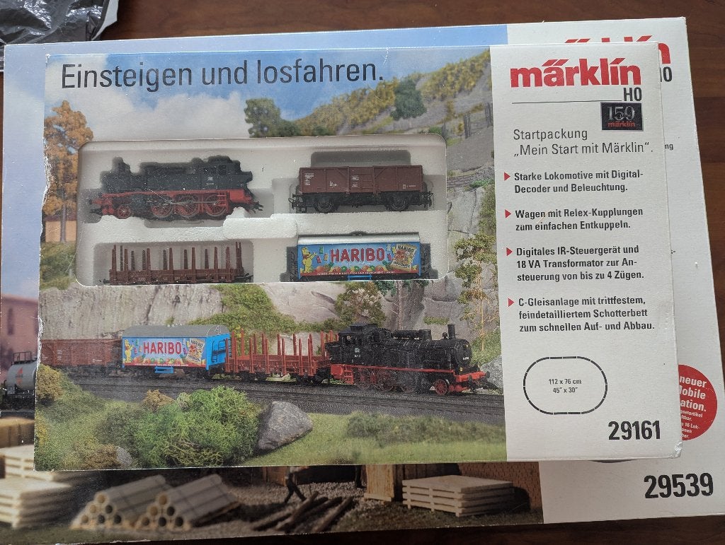 Märklin (maerklin) Starterskit model-trein set Haribo, Ophalen, Treinset, Gelijkstroom of Wisselstroom, Zo goed als nieuw