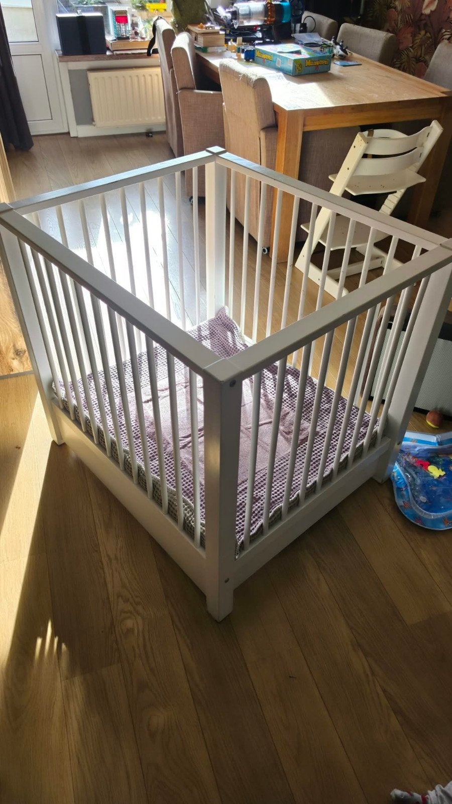 Witte baby box met lade, Kinderen en Baby's, Boxen, Ophalen, Gebruikt, Vierkant, Lade