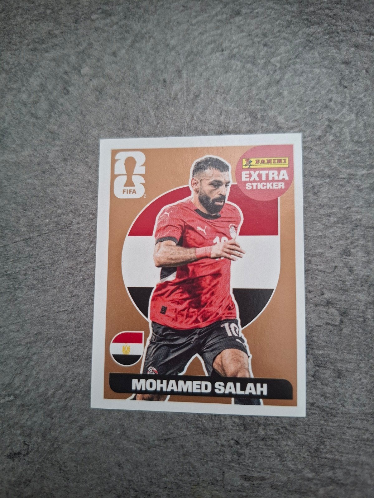 Panini Extra sticker WK 2026 USA. Mohamed Salah Egypte., Ophalen of Verzenden, Zo goed als nieuw, Sticker