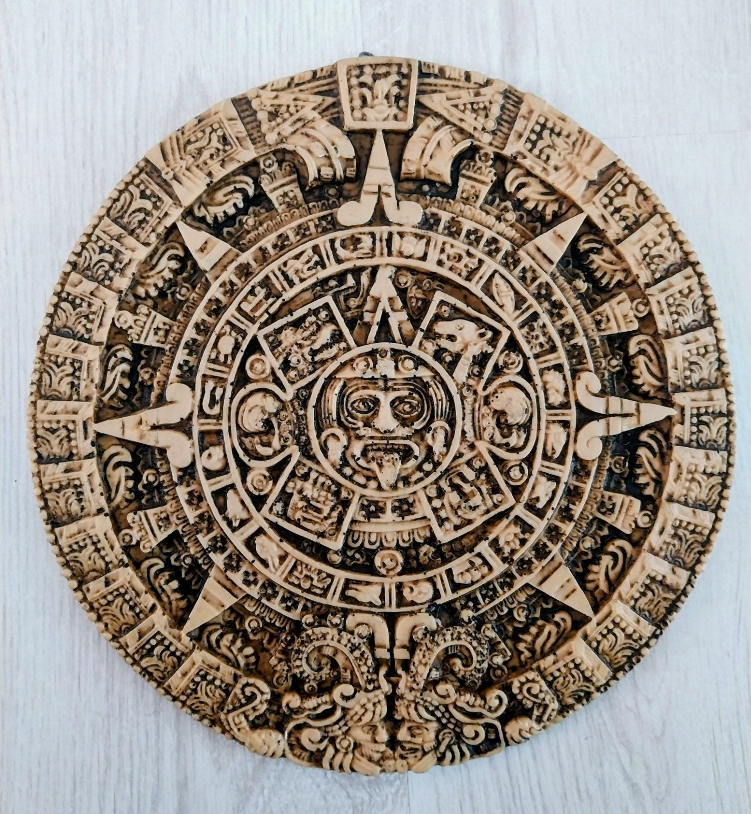 Mooie Azteekse Kalender Muurdecoratie, Antiek en Kunst, Ophalen of Verzenden
