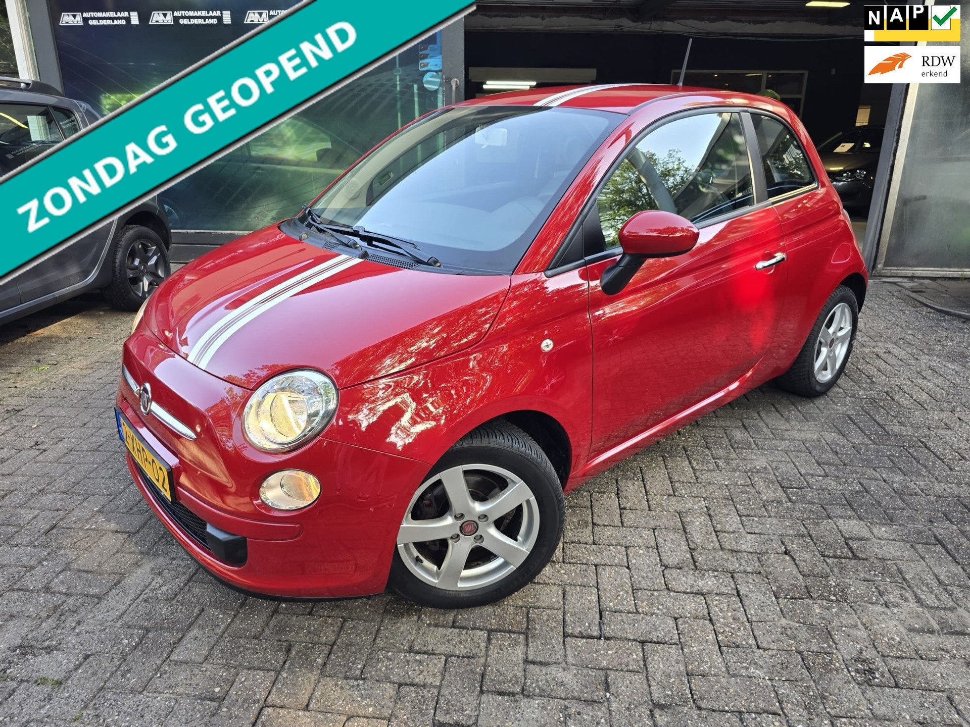Fiat 500 1.0 TwinAir Pop | 2E EIGENAAR |3/6 OF 12MND GARANTI, Voorwielaandrijving, Stof, Gebruikt, Euro 6