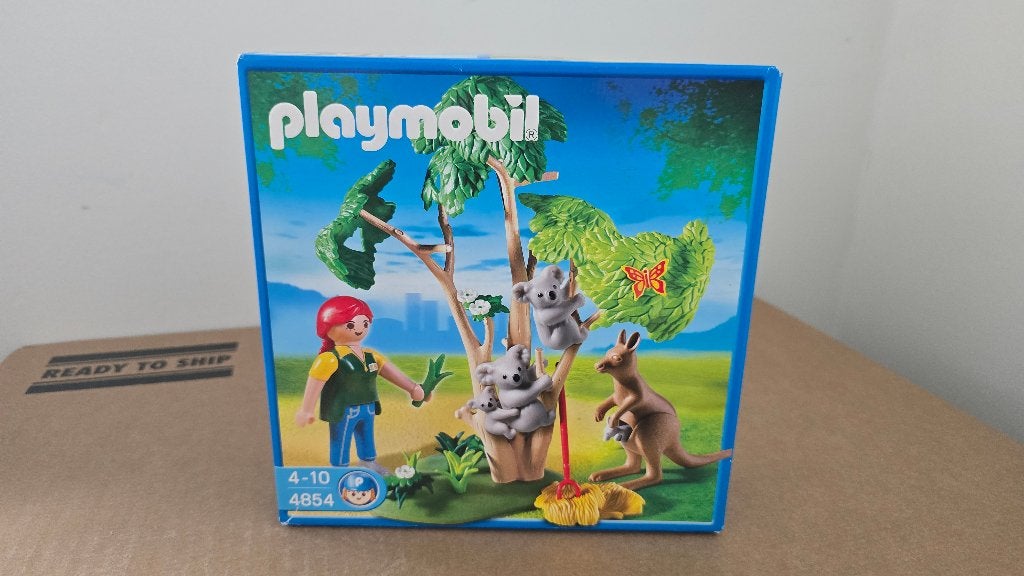 Playmobil 4854 Koala in boom en kangoeroes nieuw in doos, Complete set, Nieuw, Ophalen of Verzenden, Figuren