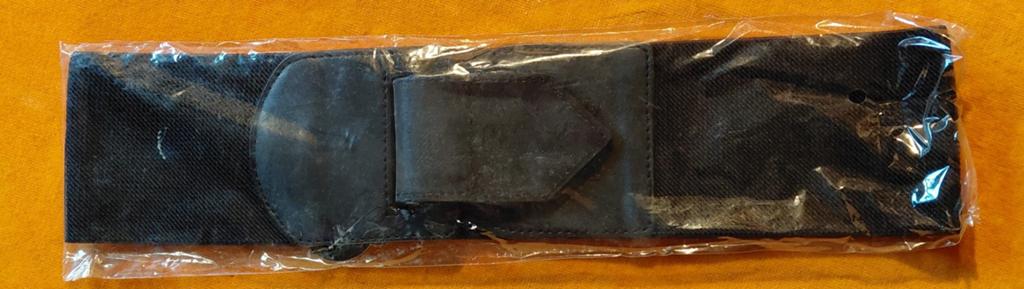 Nieuwe Zwarte Elastische Riem Maat 75, Breedte 7 cm, 5 cm of meer, Minder dan 80 cm, Zwart, Nieuw