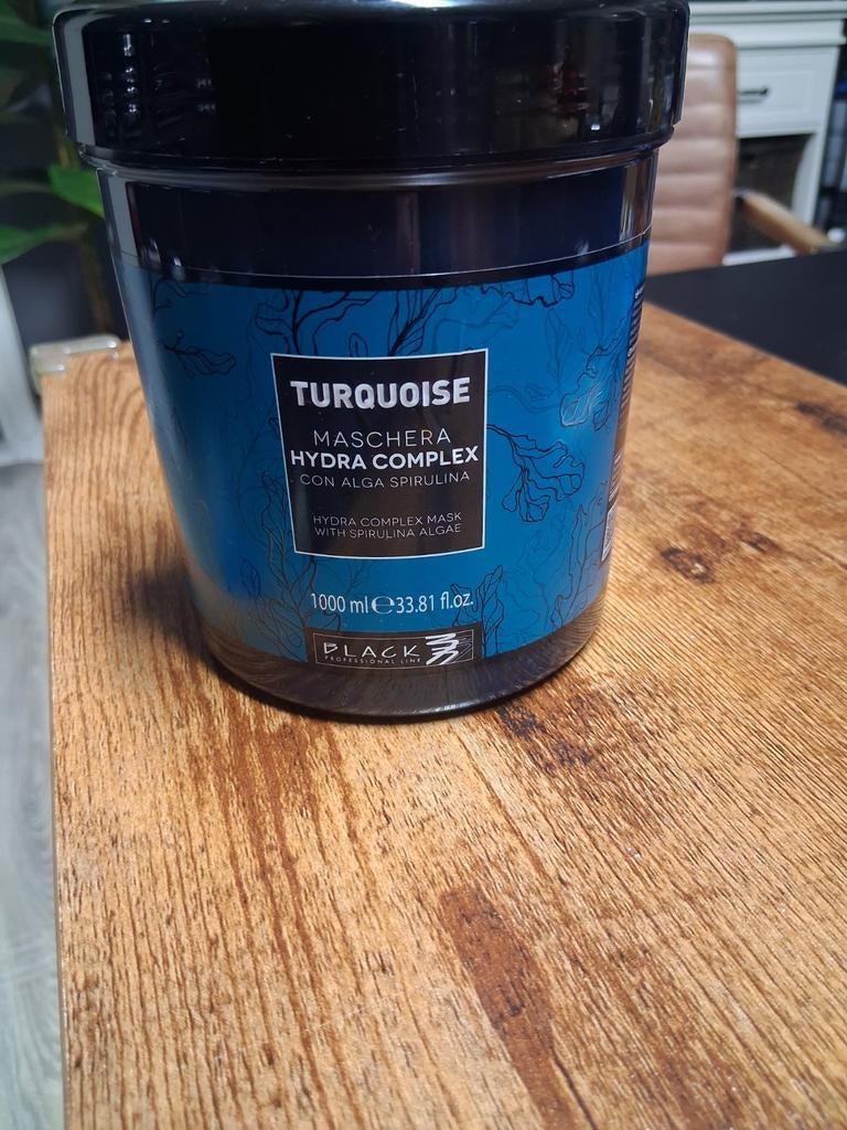 Turquoise Hydra Complex Haarmasker met Spirulina, Ophalen of Verzenden, Nieuw, Haarverzorger of -hersteller