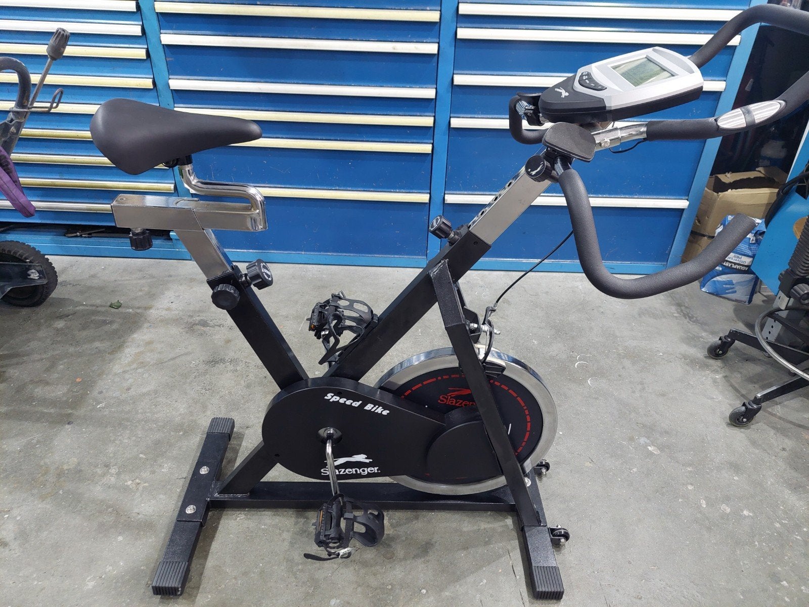 Slazenger Speed Bike Spinningfiets - Zo goed als nieuw, Ophalen, Zo goed als nieuw, Metaal, Benen