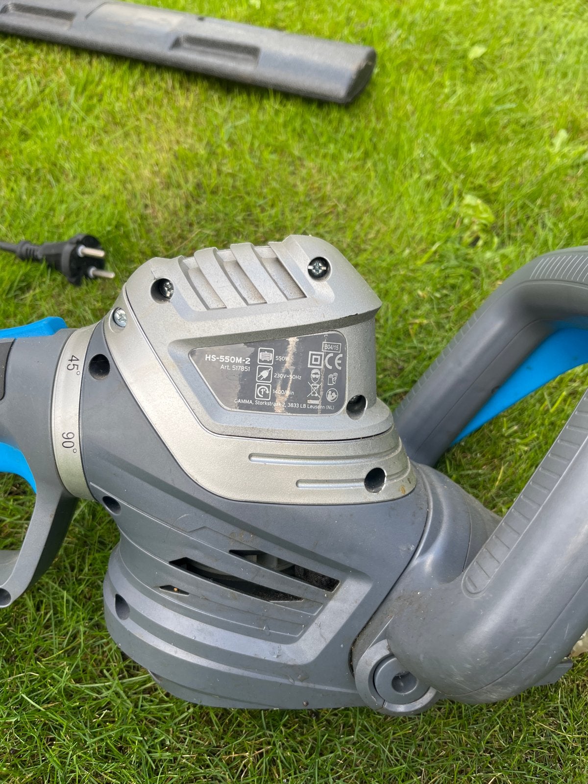 Gamma HS-550M-2 elektrische heggenschaar, Ophalen of Verzenden, Gebruikt, Elektrisch