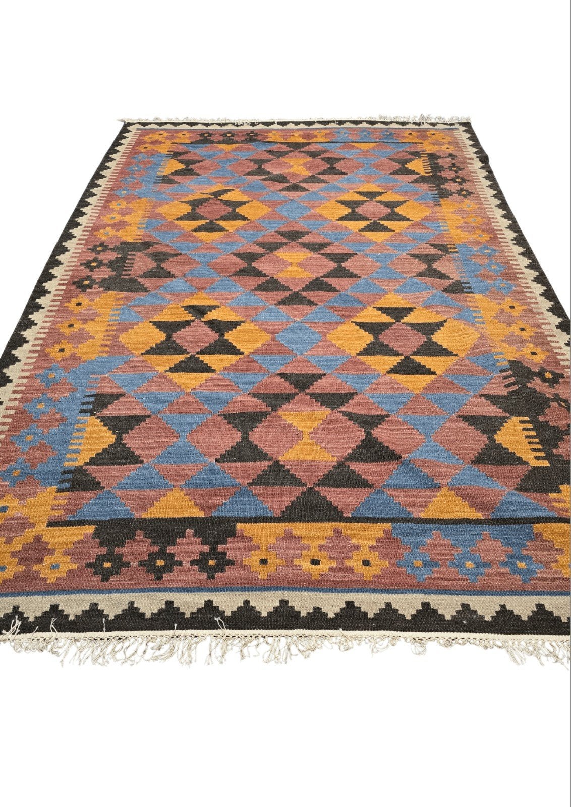 Afgan tribal Kelim 300x200 wollen vloerkleed handgeknoopt, 1185VB, De handelmaatschappij, 200 cm of meer, Ophalen of Verzenden