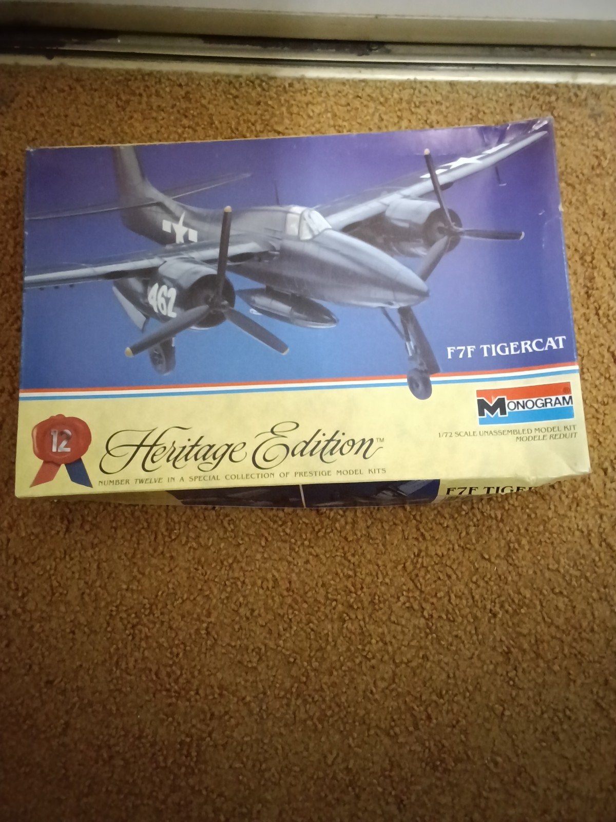 Monogram F7F Tigercat modelbouw (1:72) - Compleet, Overige merken, 1:72 tot 1:144, Gebruikt, Ophalen of Verzenden
