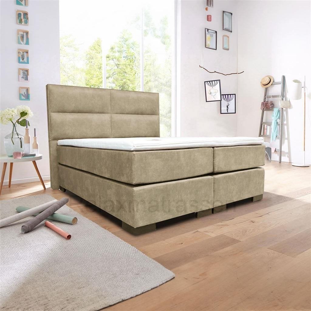Boxspring Lounge Set, Huis en Inrichting, Slaapkamer | Boxsprings, Nieuw, 140 cm, Tweepersoons, Zwart, Verzenden