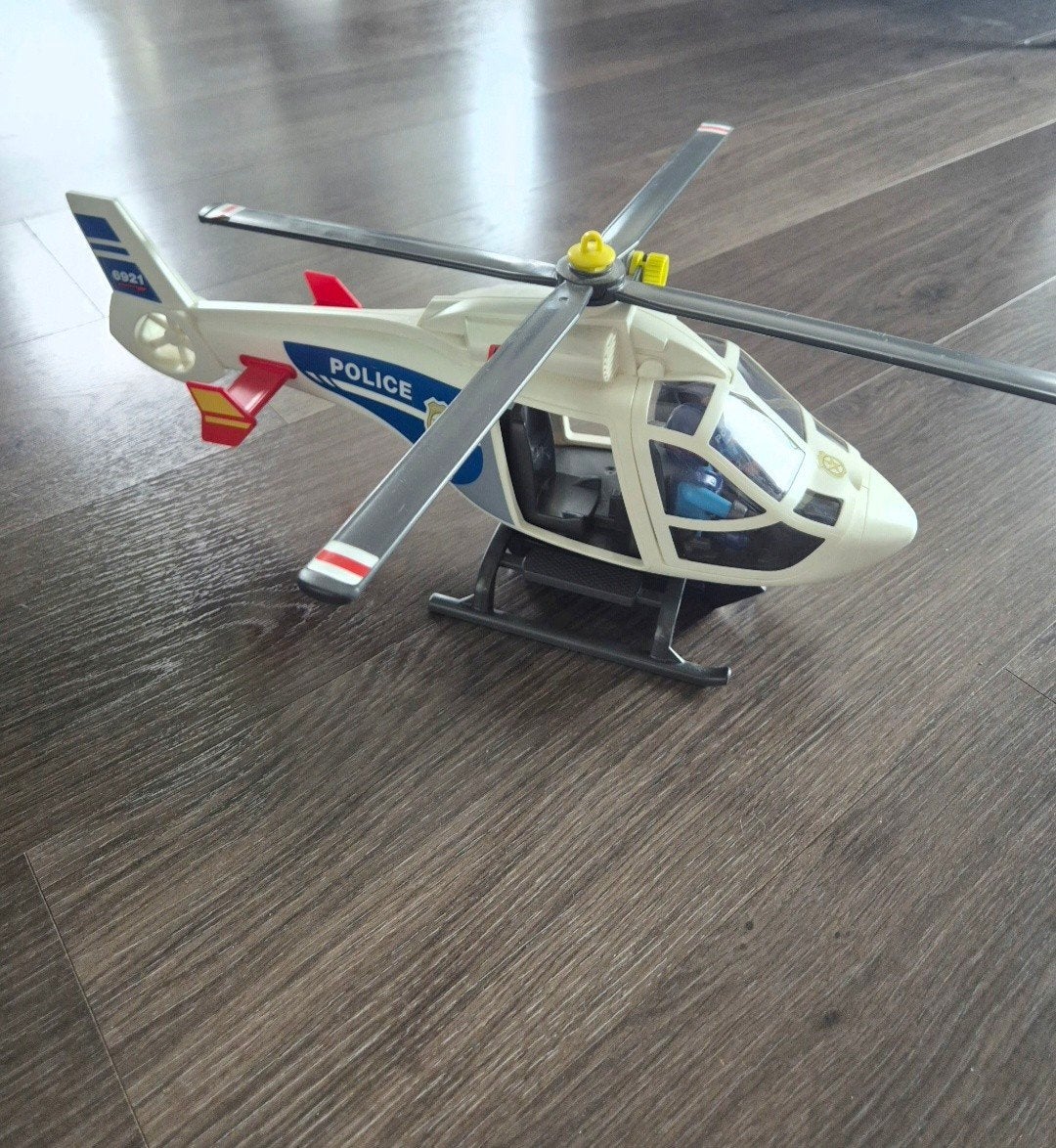 Playmobil City Action Politiehelikopter 6921 met LED, Ophalen, Gebruikt, Complete set, Voertuig