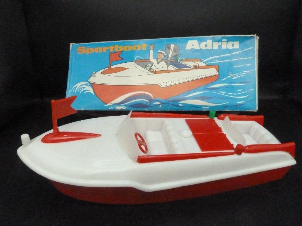 Adria plastic sportboot speelgoed GDR, Ophalen of Verzenden