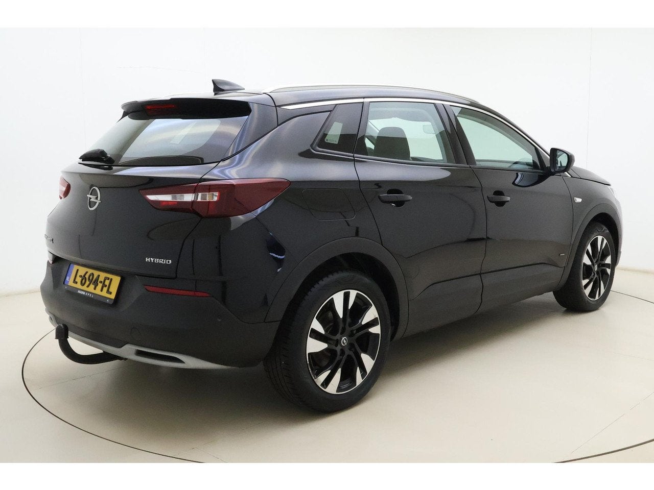 Opel Grandland X 1.6 Turbo Hybrid Business Elegance 225 PK A, Auto's, 228 pk, 4 cilinders, Zwart, Origineel Nederlands