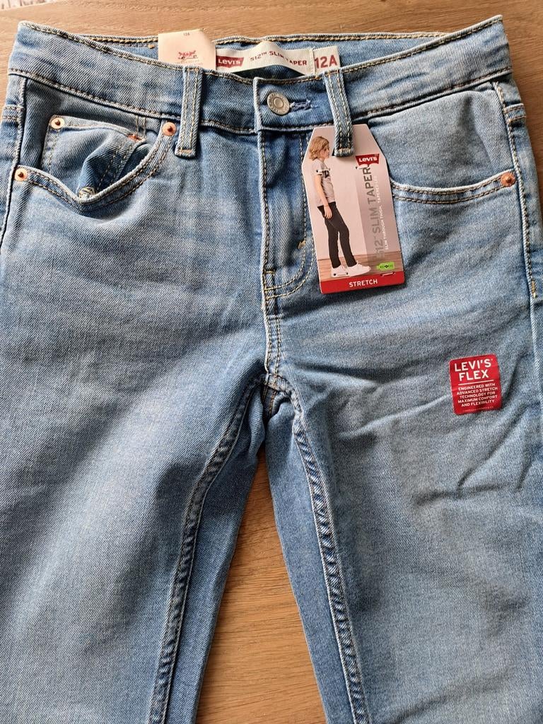 Nieuwe Levi's 512 Slim Taper Stretch Jeans - Maat 152, Ophalen of Verzenden, Nieuw, Levi's, Jongen of Meisje