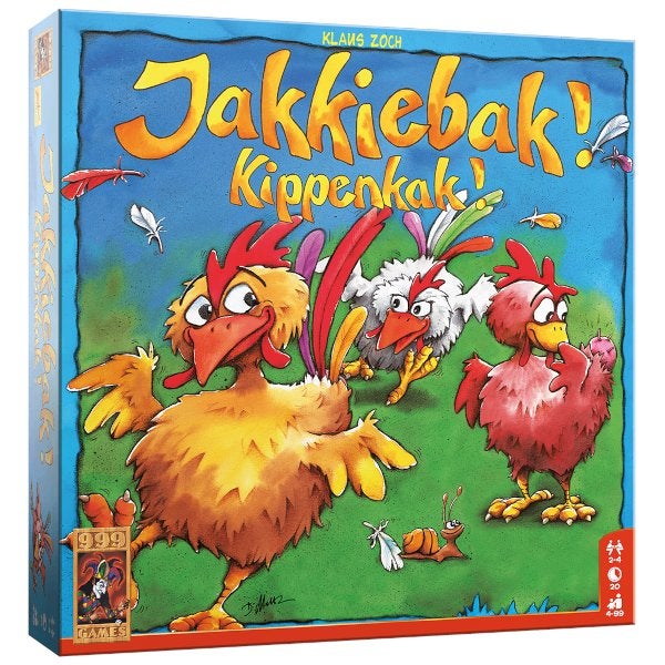 Jakkiebak! Kippenkak! 999 Games Bordspel Nieuw, 999 Games, Nieuw, Ophalen of Verzenden, Vijf spelers of meer