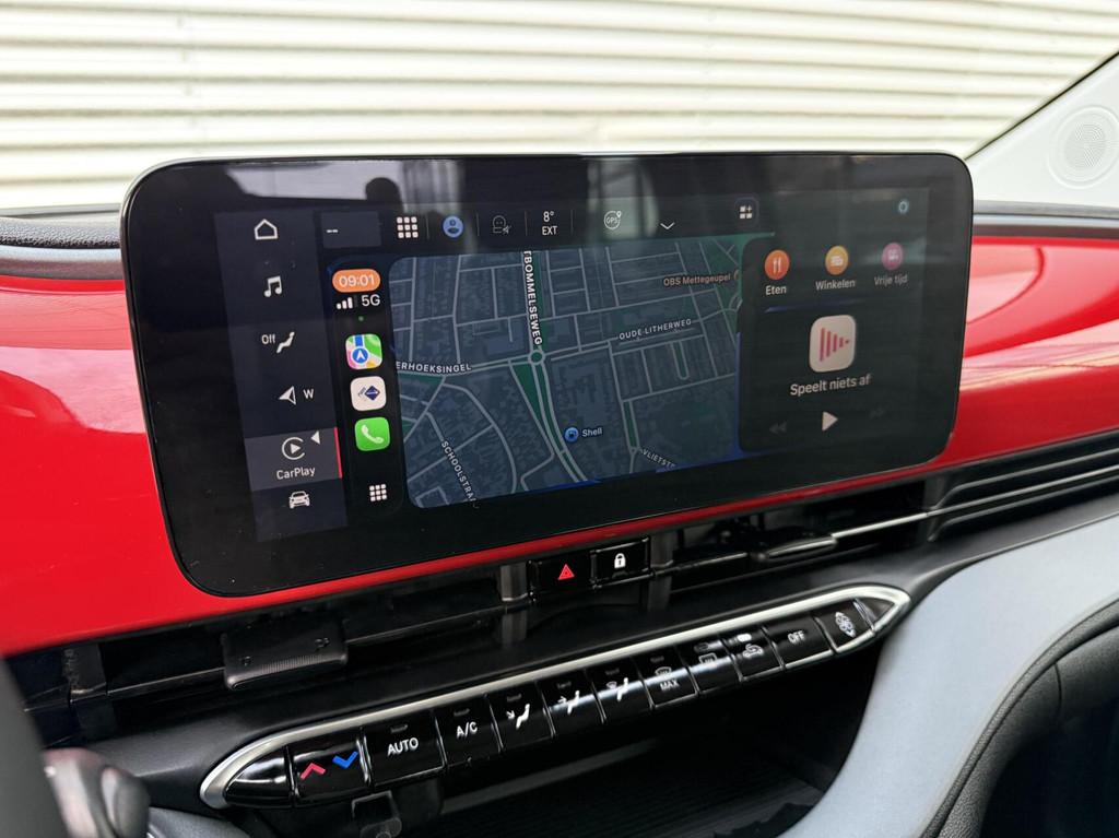 Fiat 500 RED 24 kWh Navi Camera Carplay Led Cruise SOH 100%, Stof, Gebruikt, 95 pk, Met garantie (alle)