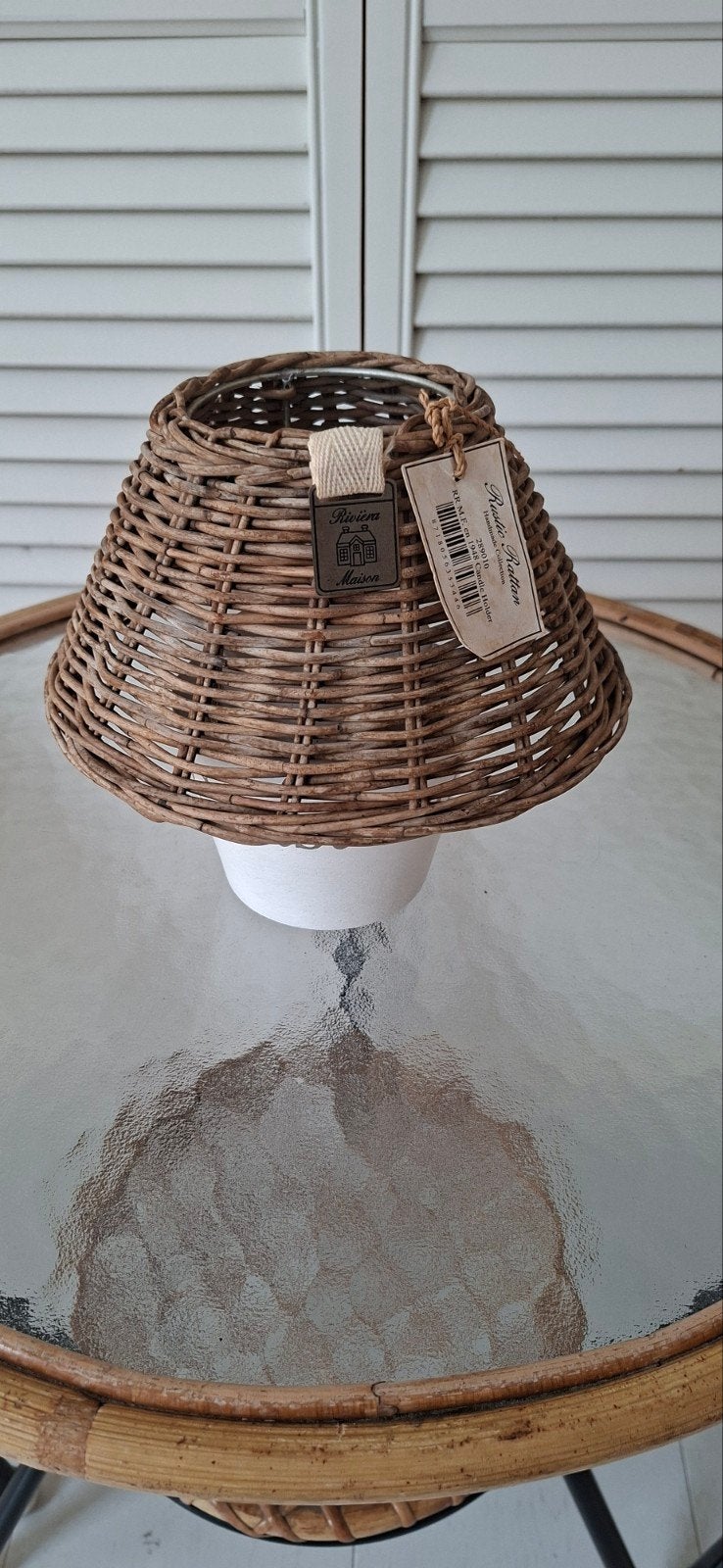Rivièra Maison Candle Holder, Wit, Waxinelichthouder, Rivièra Maison, Ophalen of Verzenden
