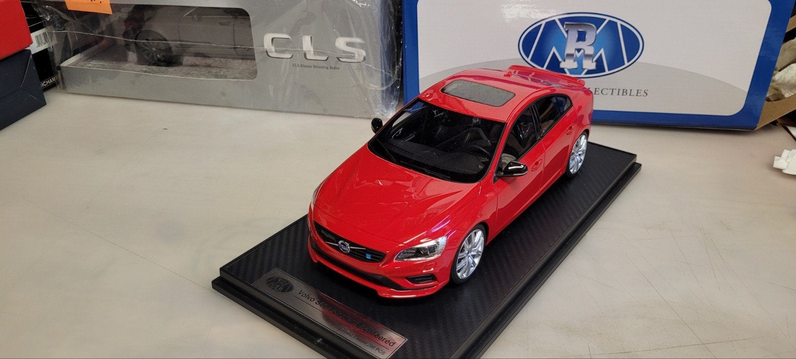 DNA Collectibles Volvo S60 Polestar rood, Ophalen of Verzenden, Zo goed als nieuw, Auto, Overige merken
