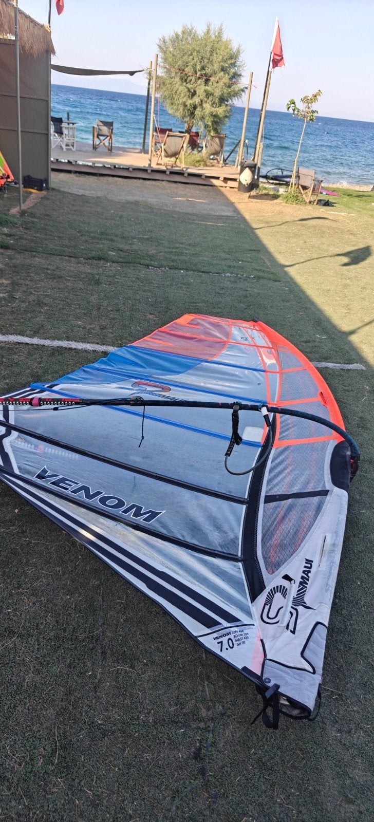 S2maui 7.0 + Maui Mast e.v.t Severne Enigma carbon trimsys, Ophalen of Verzenden