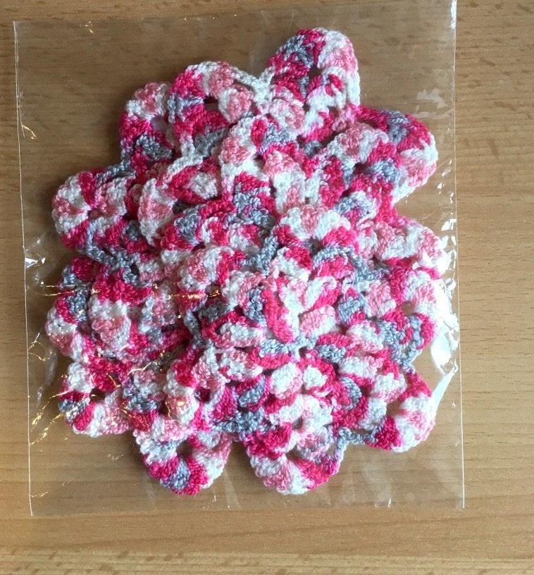 6 nieuwe roze onderzetters voor glazen., Glasonderzetter, Ophalen of Verzenden, Handgemaakt, Textiel