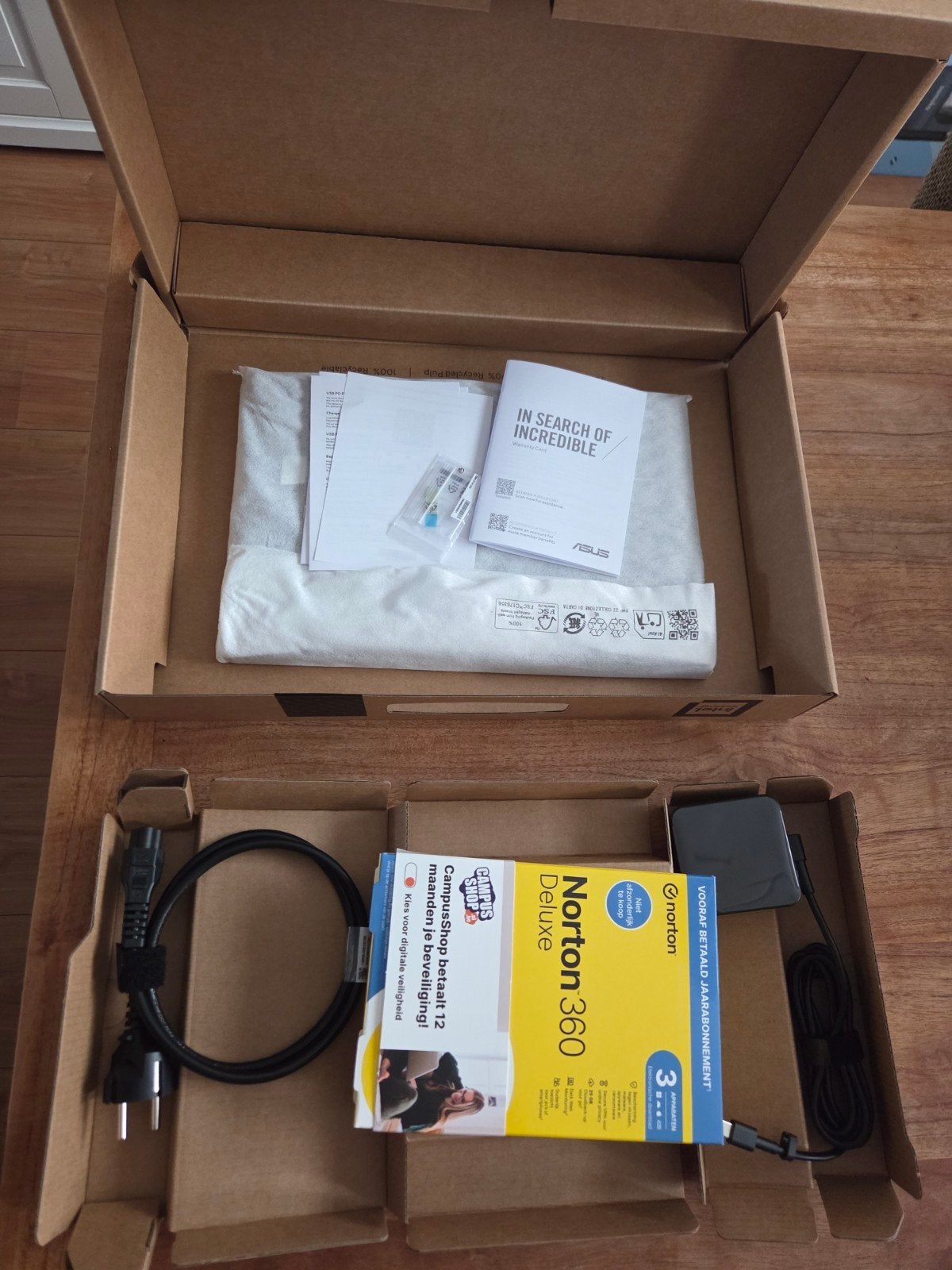 NIEUW IN DOOS Asus laptop met Norton 360 Deluxe, Ophalen of Verzenden, Nieuw, ASUS, Overige