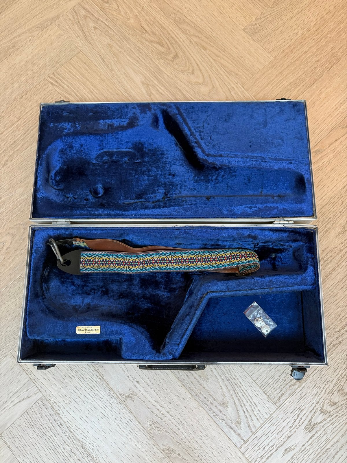 Vintage Saxofoon Koffer met Band en Sleutels, Ophalen of Verzenden, Gebruikt, Alt, Met koffer