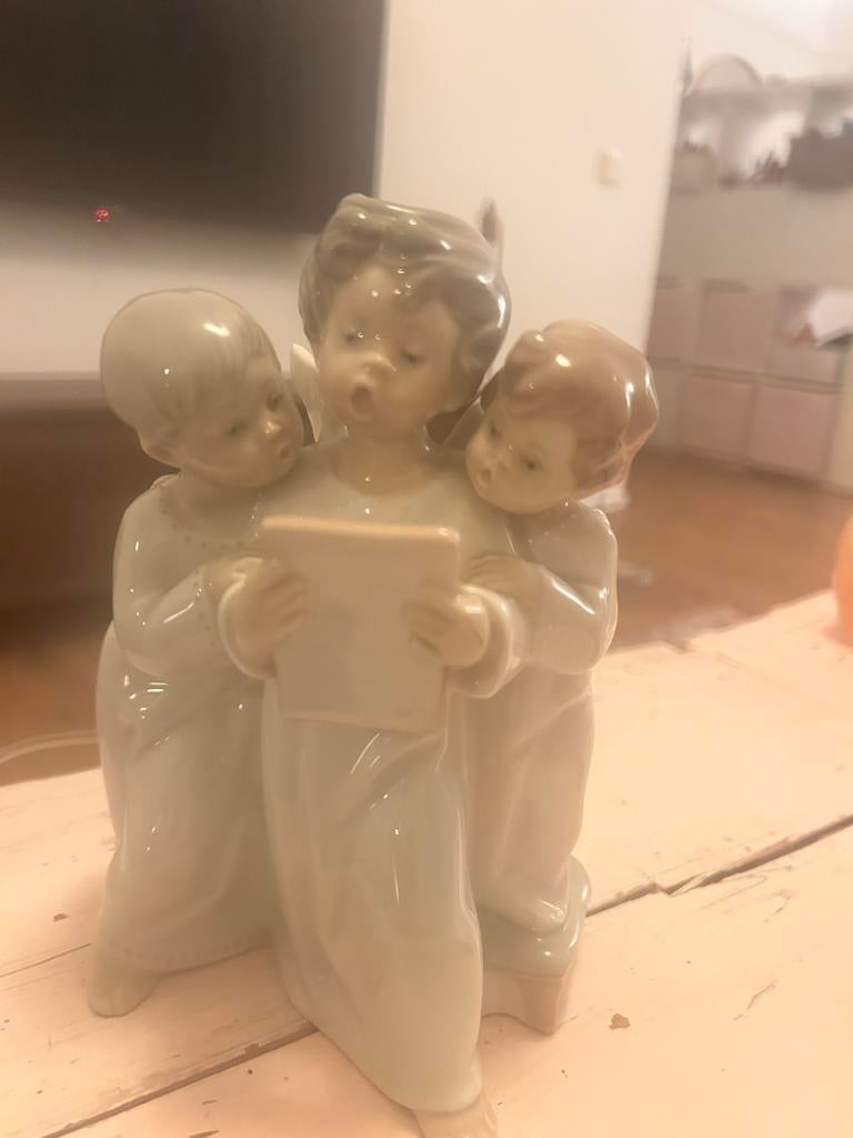 Origineel Lladro beeldje: 3 zingende engeltjes, Ophalen of Verzenden, Gebruikt