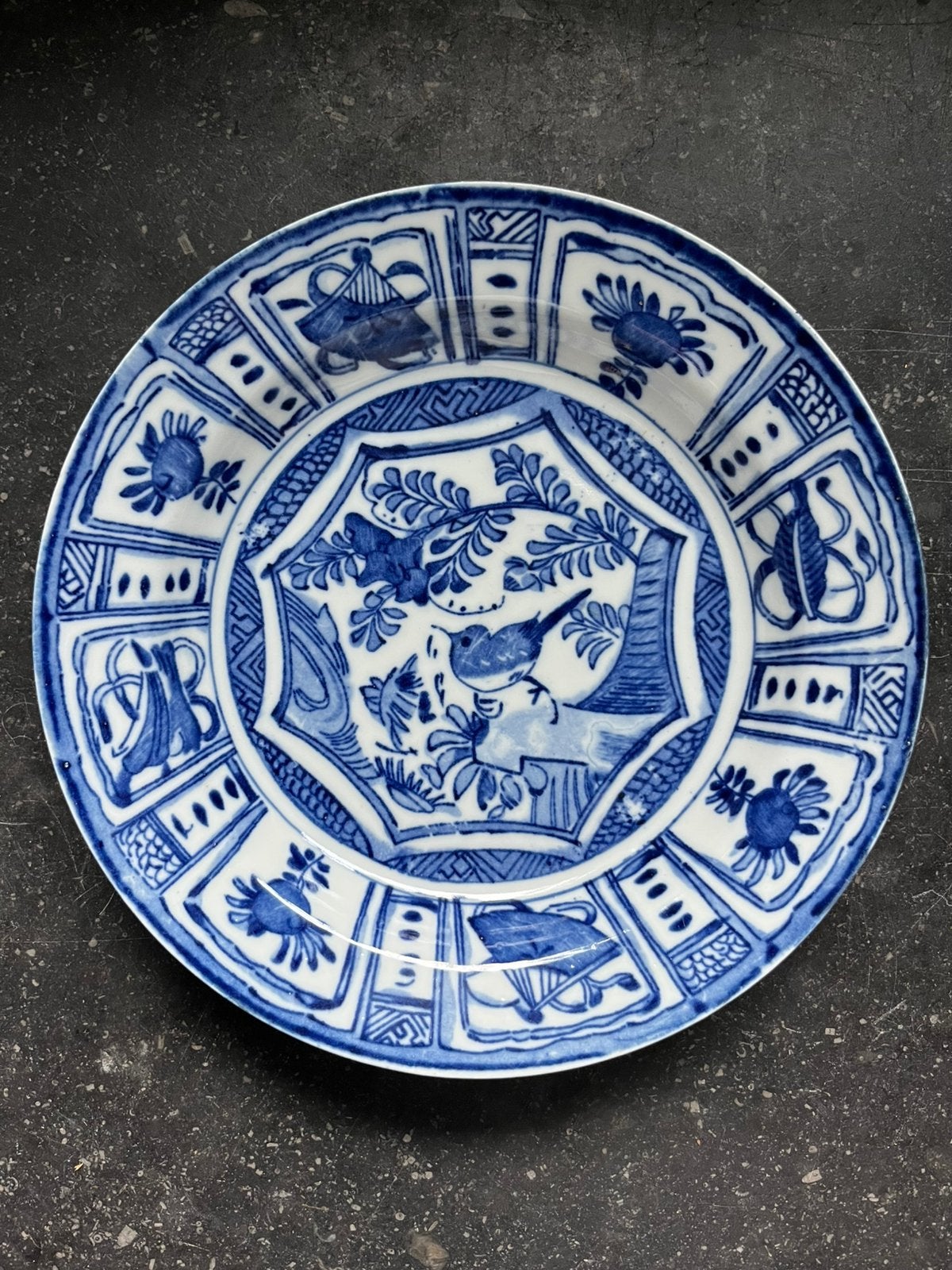 Oud porseleinen bord -1-, Antiek en Kunst, Ophalen of Verzenden