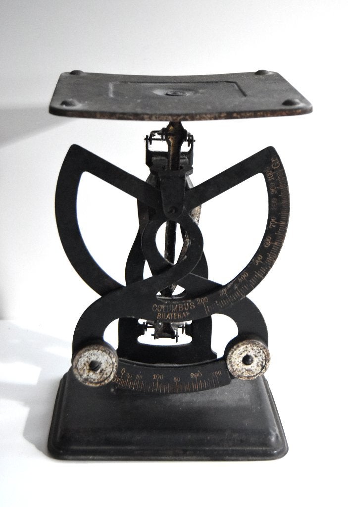 Decoratieve antieke brieven weegschaal, Columbus Bilateral, Ophalen of Verzenden